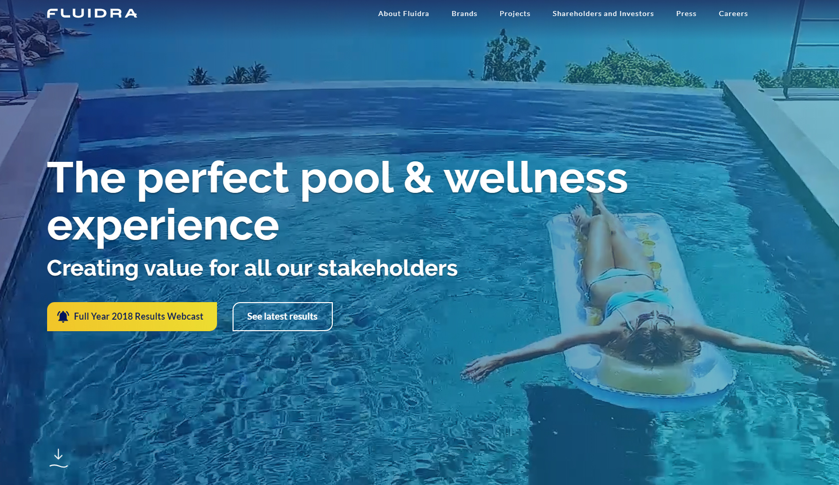 Fluidra lanza su nueva web corporativa y reafirma su liderazgo en el sector de la piscina y wellness