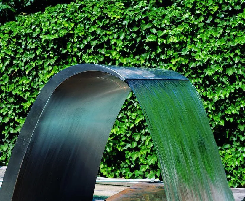 Swimming pool waterfalls in the hospitality industry 10 arco curtain