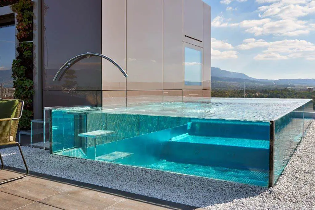 Above ground pools: design and features 4 Projet Zimmerman supporting 2