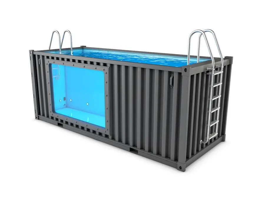 Above ground pools: design and features 7 swimming pool containers 2